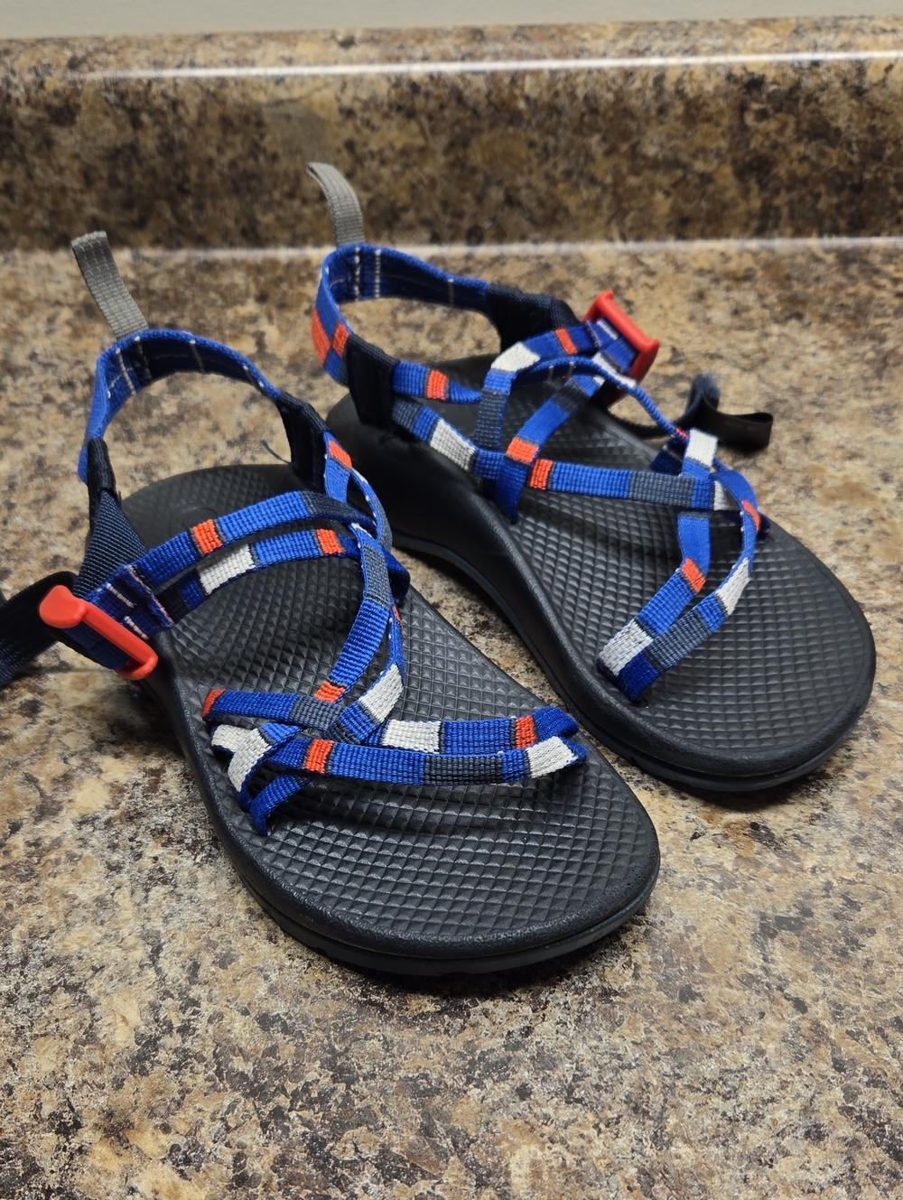 Chaco Kids ZX/1 Blue Sport Sandals with Adjustable Straps Unisex Size 2
